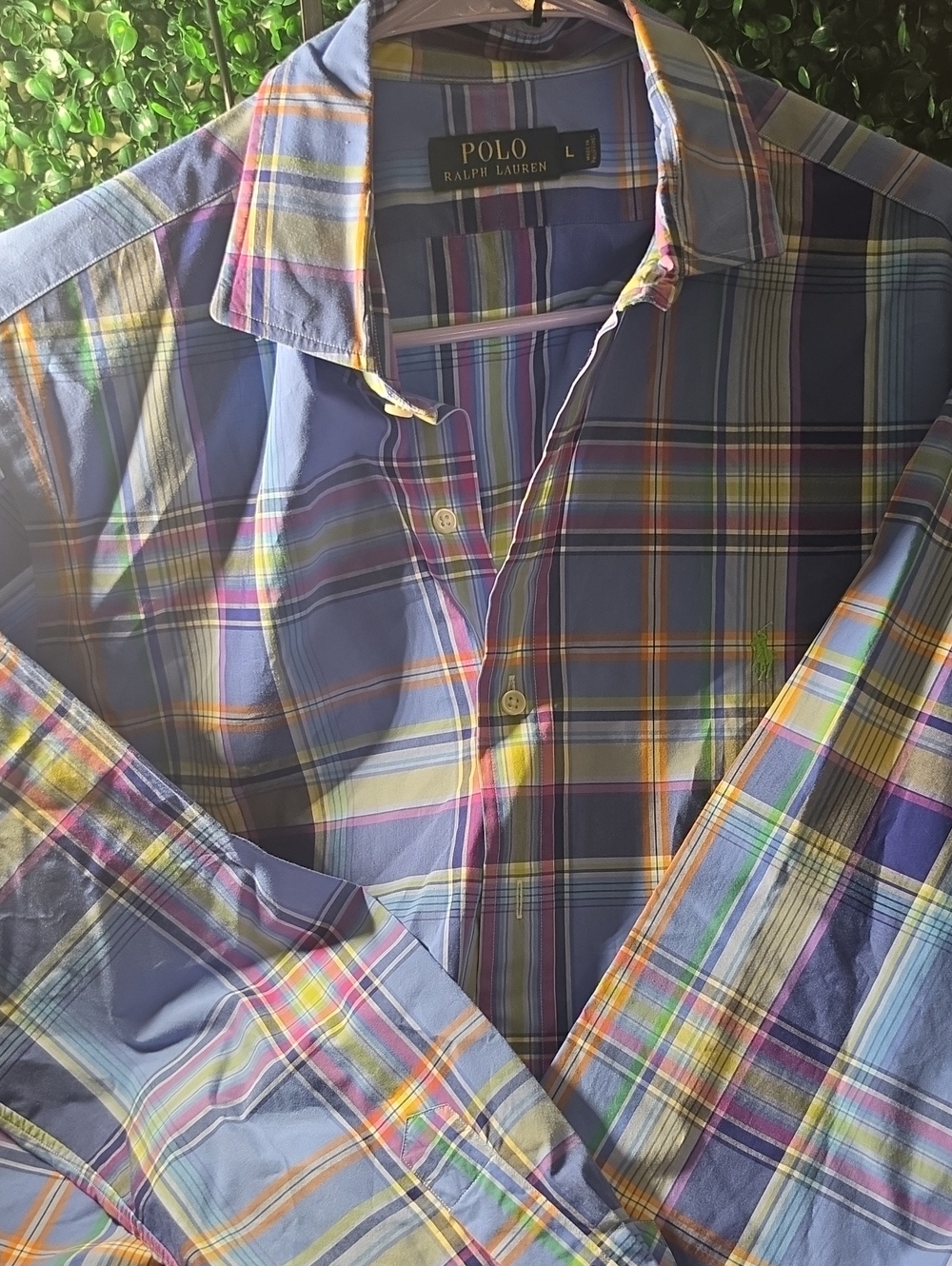 Polo by Ralph Lauren Multicolor Blue Plaid Button-Down Shirt